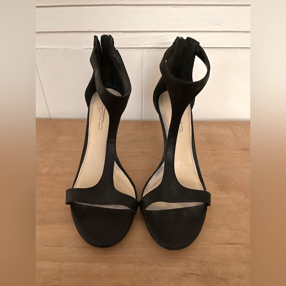 Vince Camuto Imagine Open Toe Black Heels — Women’s 7.5 — Worn only once